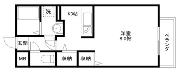 グランパルク　Ｂ棟の物件間取画像